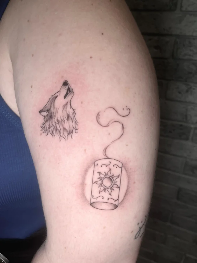 tatuaje de lobo